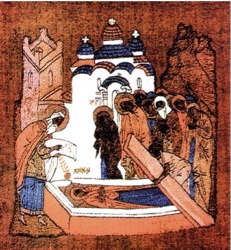 Icon of the Dormition of St Anna